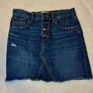 Old Navy Ripped Denim Skirt High Waisted